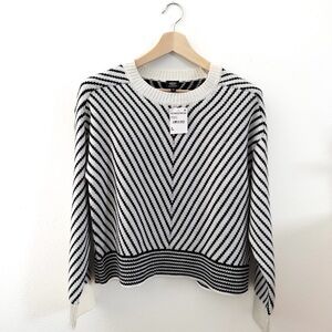 Bobeau Stripe Knit Sweater – NWT – Size M